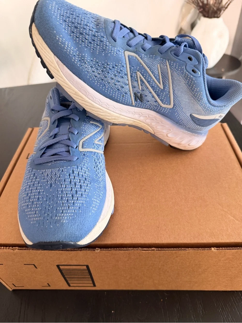 New Balance Women's Light Blue Athletic Running Sneakers